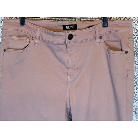 Buffalo David Bitton Womens Dusty Rose Skinny Jeans Size 14/34 Cotton Blend Styl - Picture 4 of 11